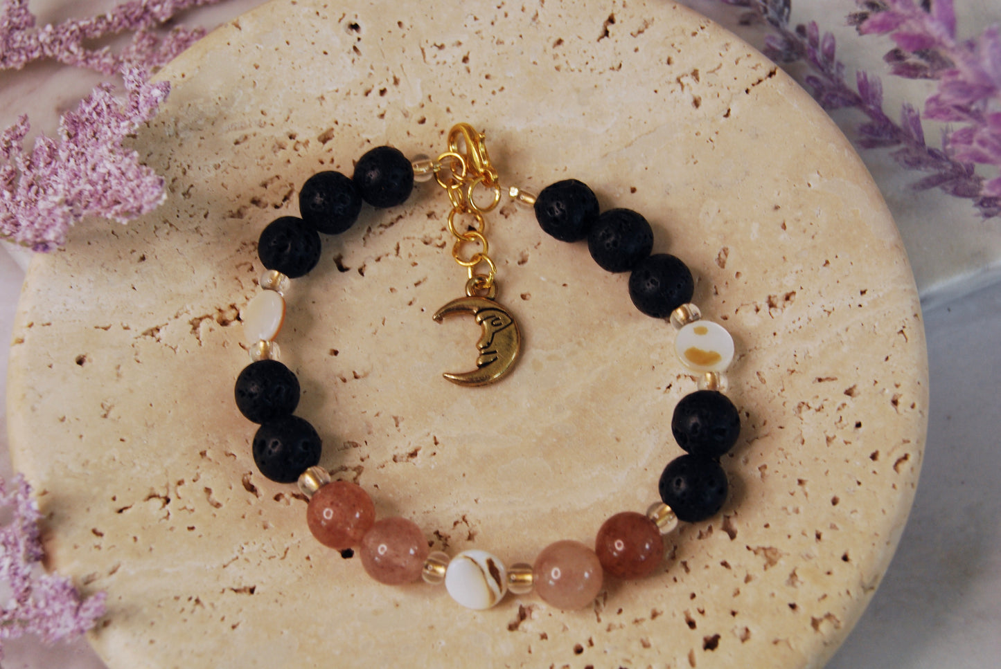 Gold Lava Stone Bracelets