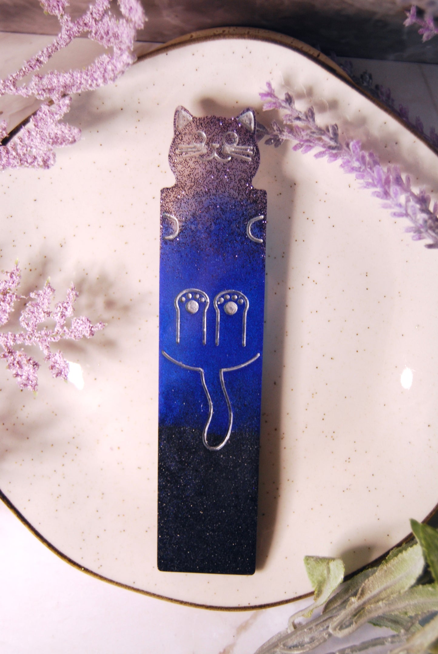 Cute Evening Cat Bookmark