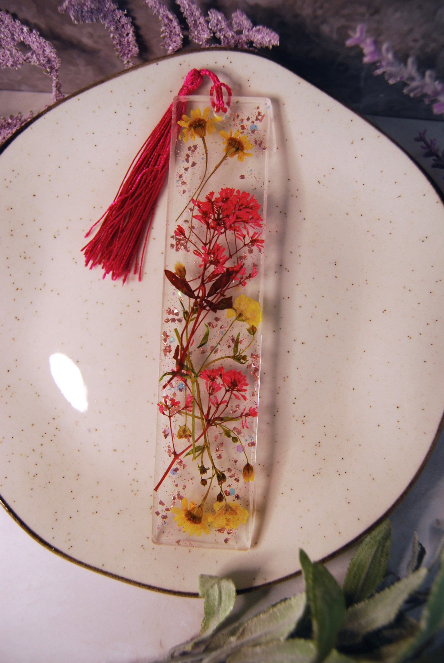 Assorted Dried Greenery and Florals Bookmarks