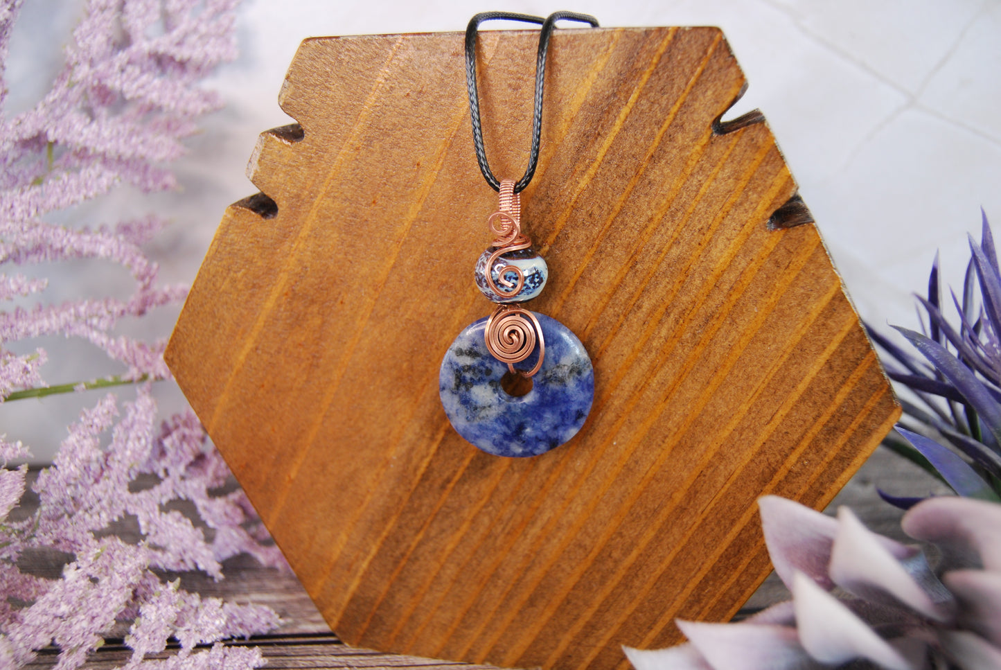 Assorted Wire Wrapped Stone Pendants