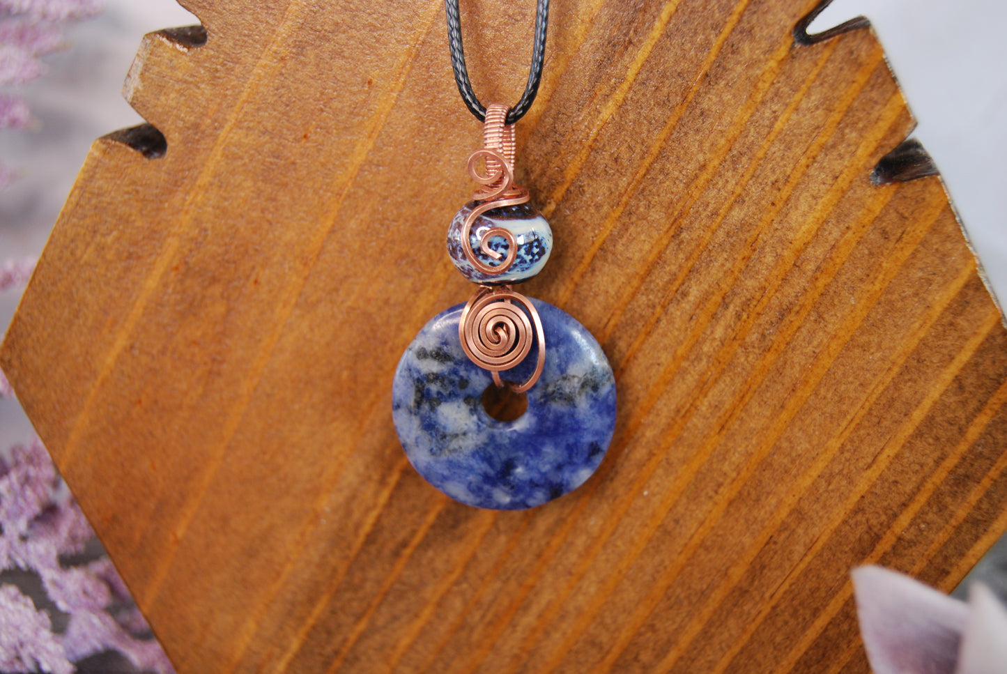 Assorted Wire Wrapped Stone Pendants