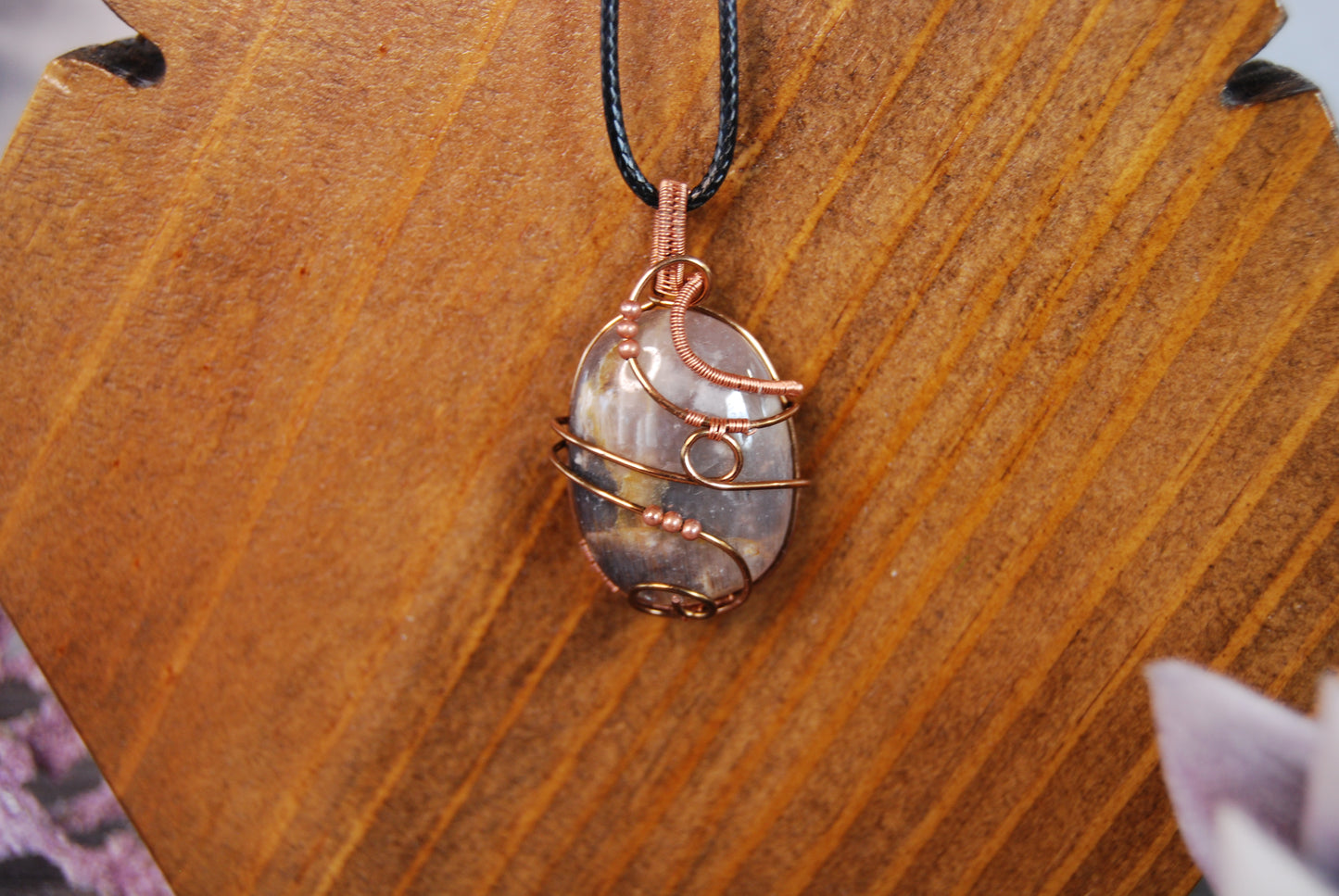 Assorted Wire Wrapped Stone Pendants