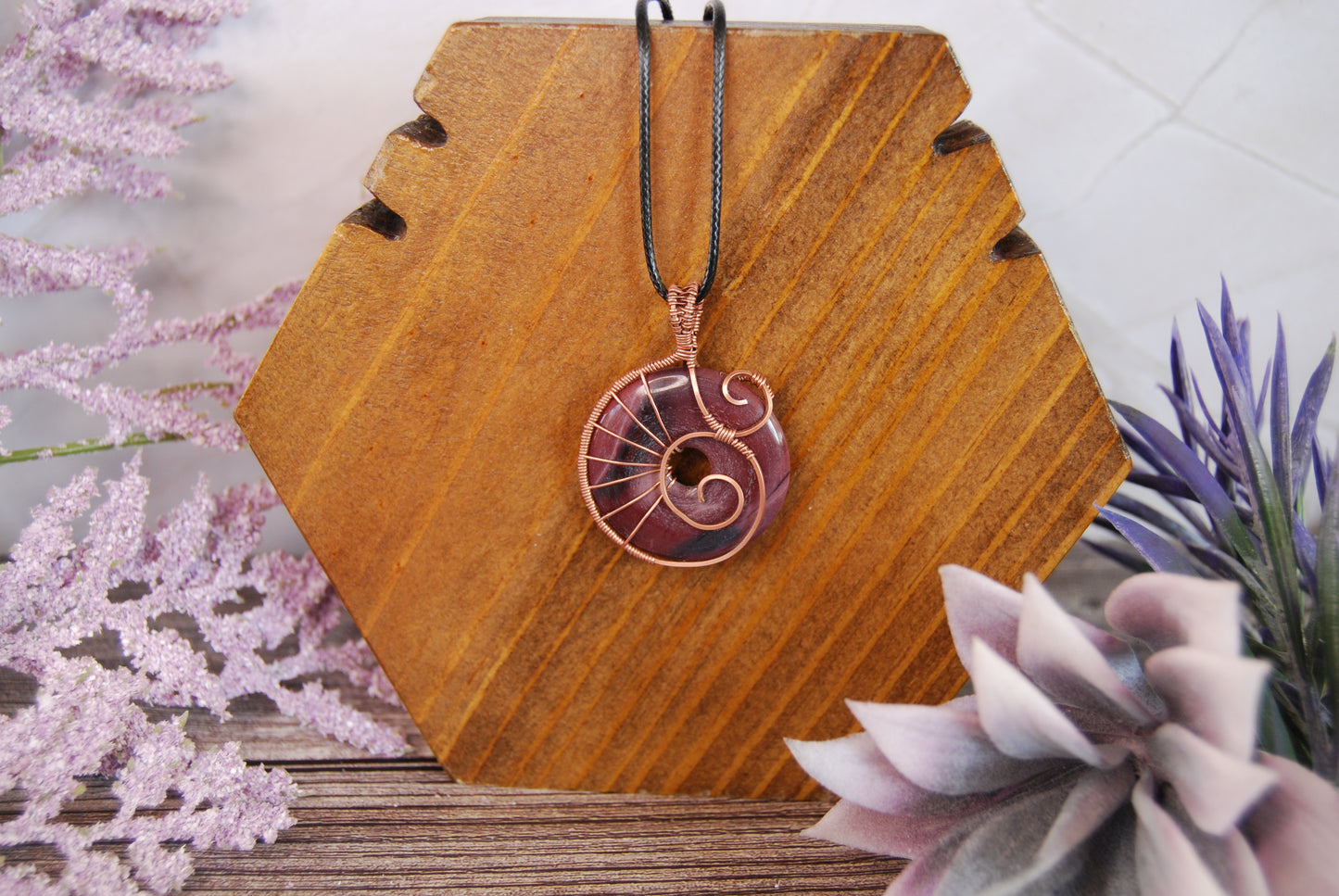 Assorted Wire Wrapped Stone Pendants