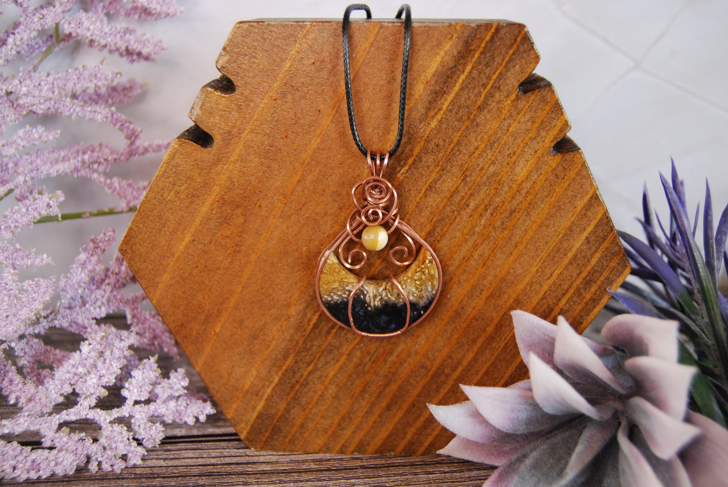 Assorted Wire Wrapped Stone Pendants
