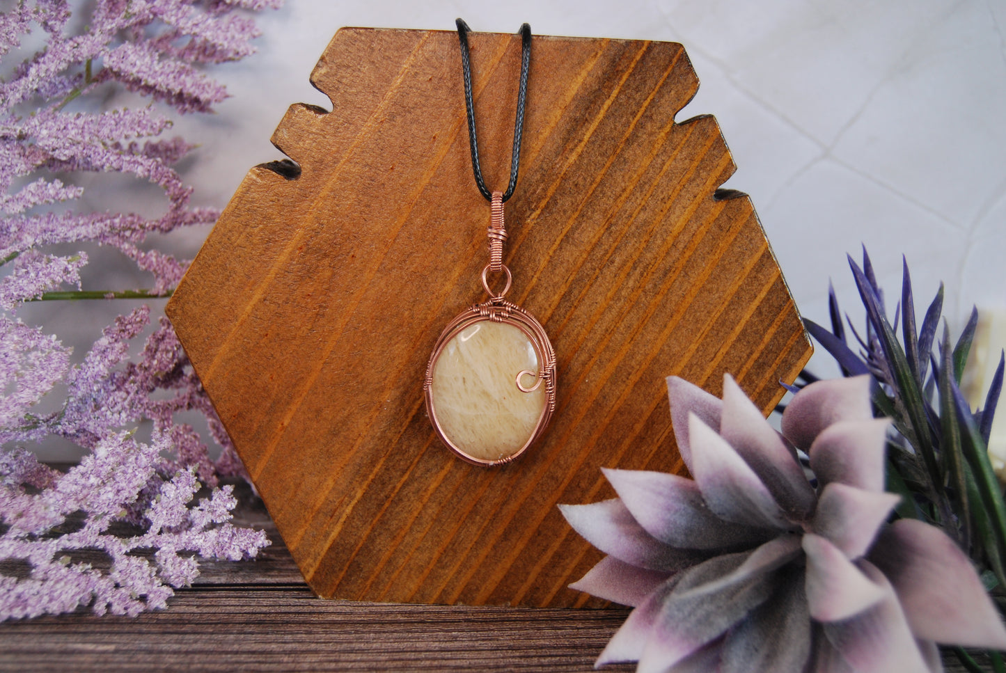 Assorted Wire Wrapped Stone Pendants