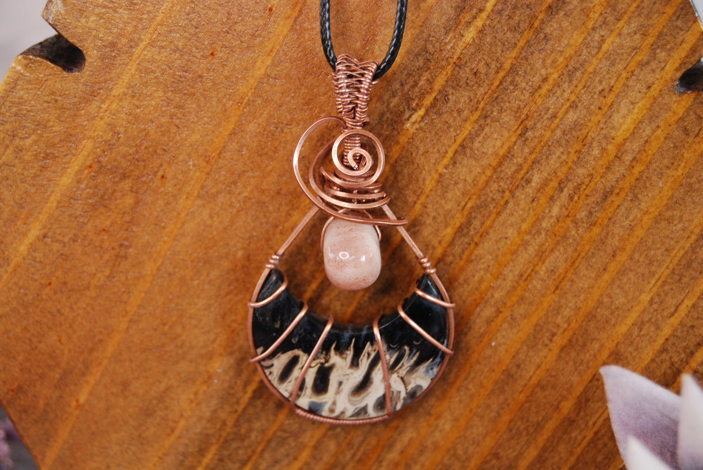 Assorted Wire Wrapped Stone Pendants