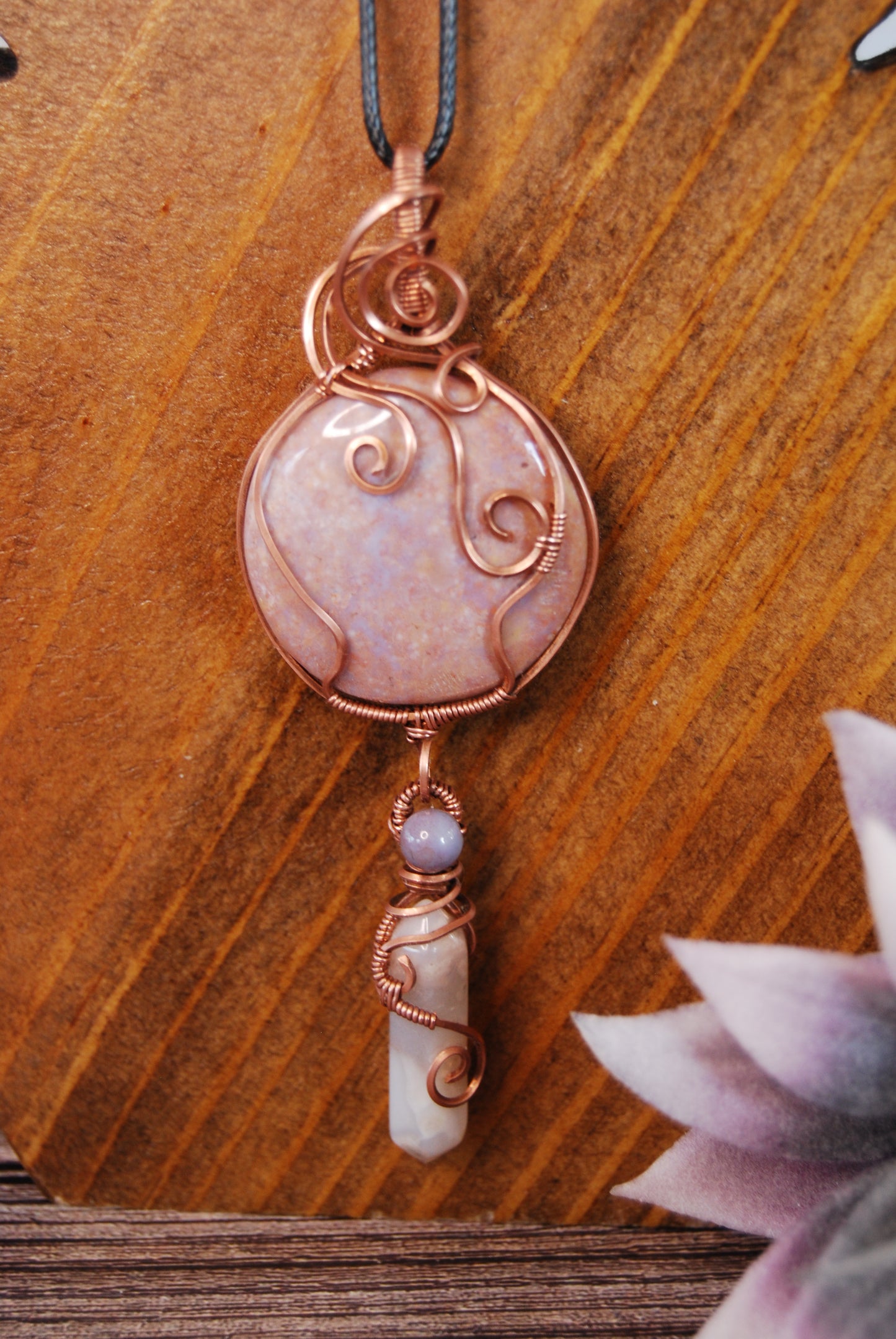 Assorted Wire Wrapped Stone Pendants