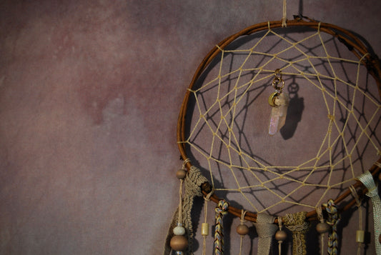 Medium Dream Catcher with Beads and Ribbons