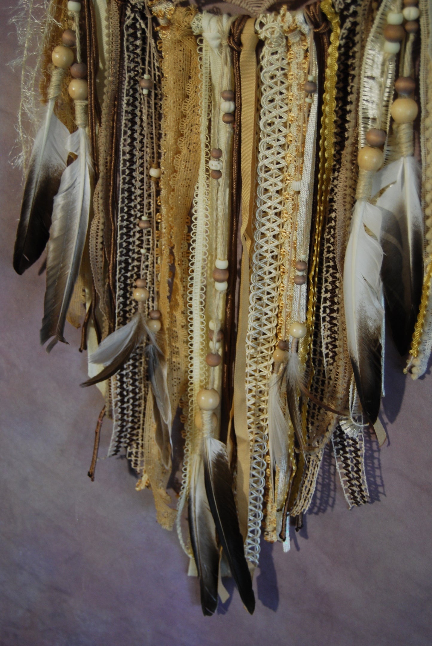 XL Dream Catcher with Shell Drop and Ribbons