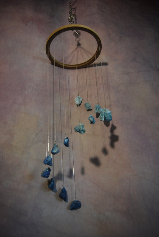 Large Blue Ombre Stones Mobile