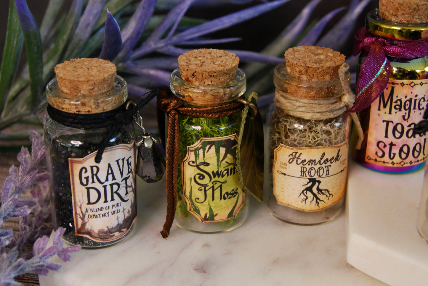 Tiny Apothecary Bottles - 2 Pack