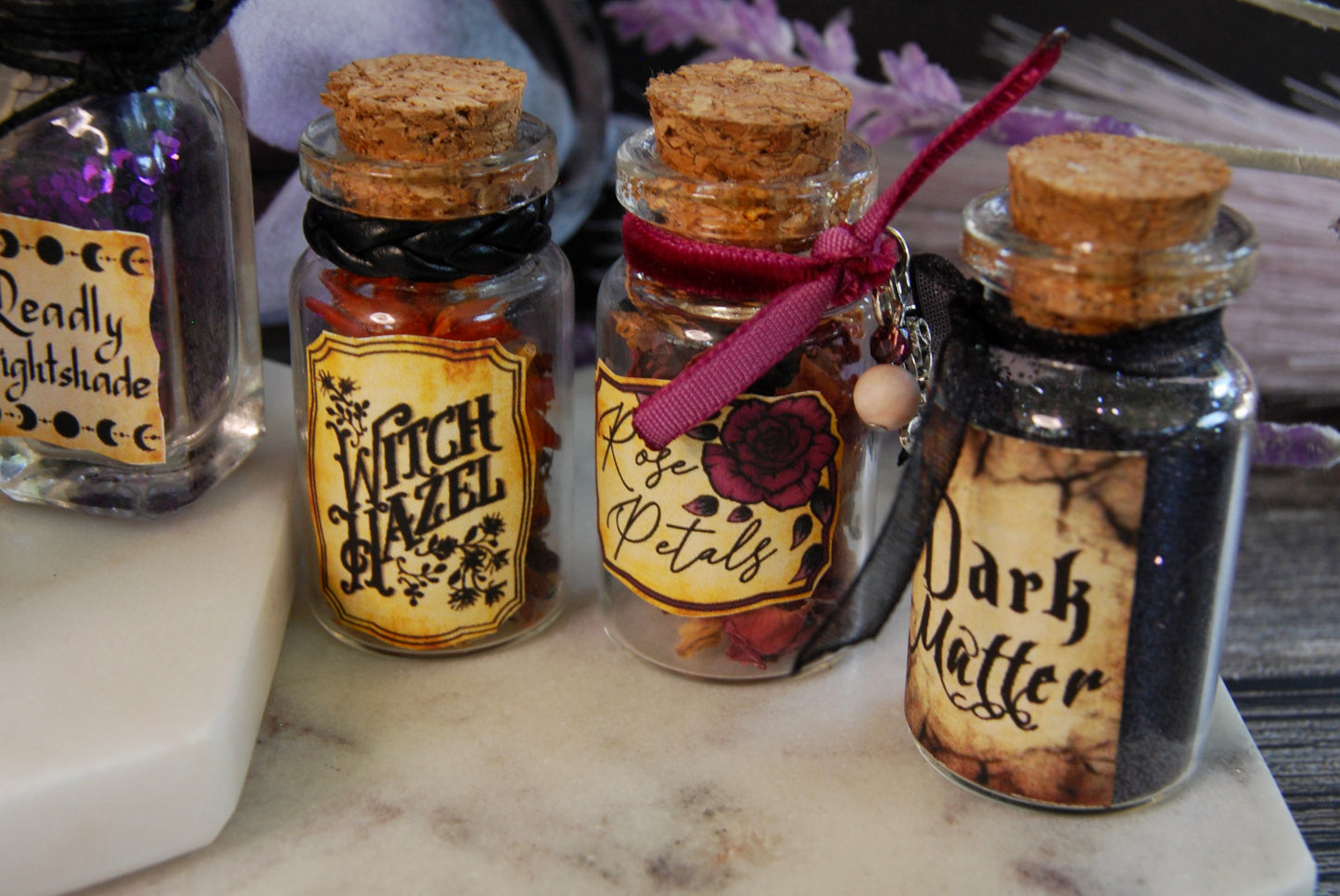 Tiny Apothecary Bottles - 2 Pack