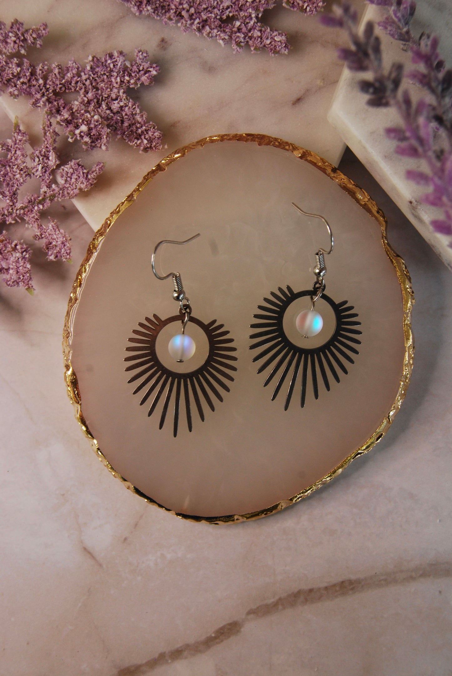 Metal Rays Earrings
