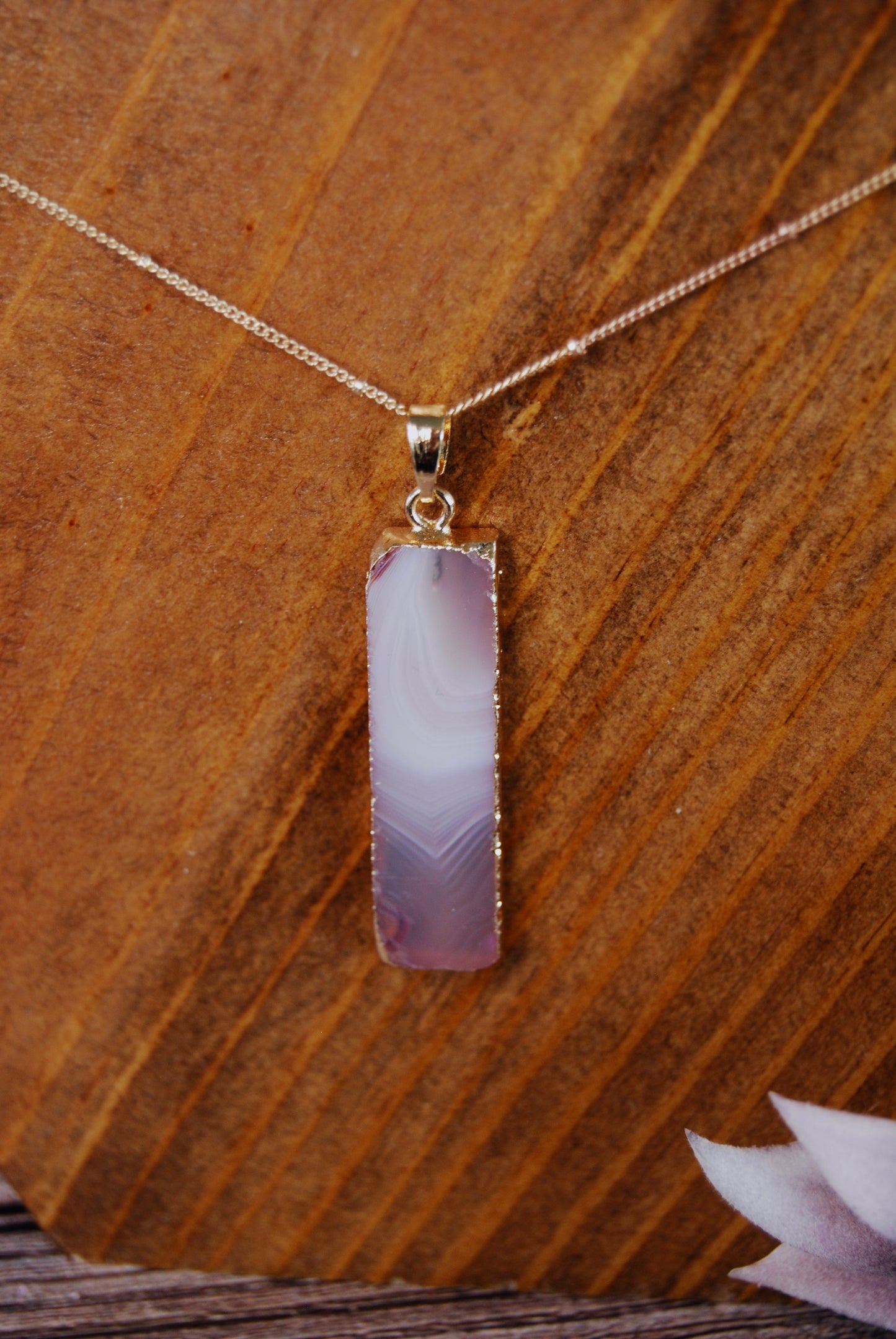 Unique Rectangular Pendant Necklace