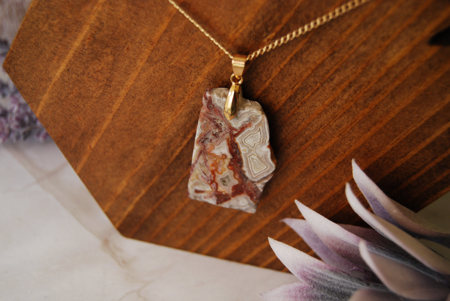 Crazy Lace Agate Necklace