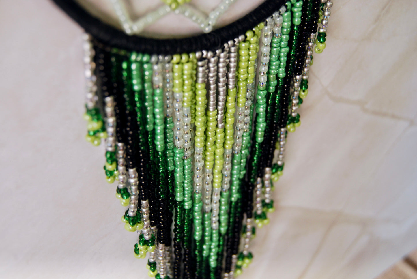 Medium Black and Green Ombre Dream Catcher