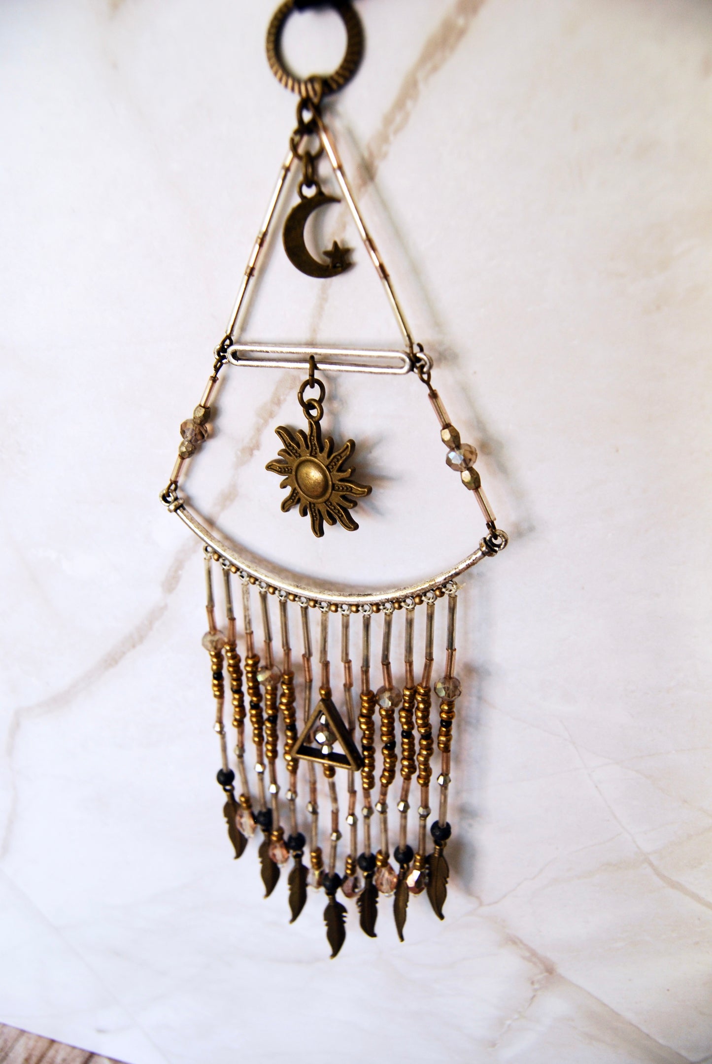 Antique Gold and Silver Celestial Mobile