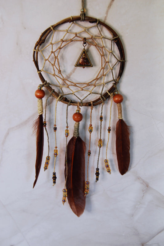 Small Tiger's Eye Dream Catcher