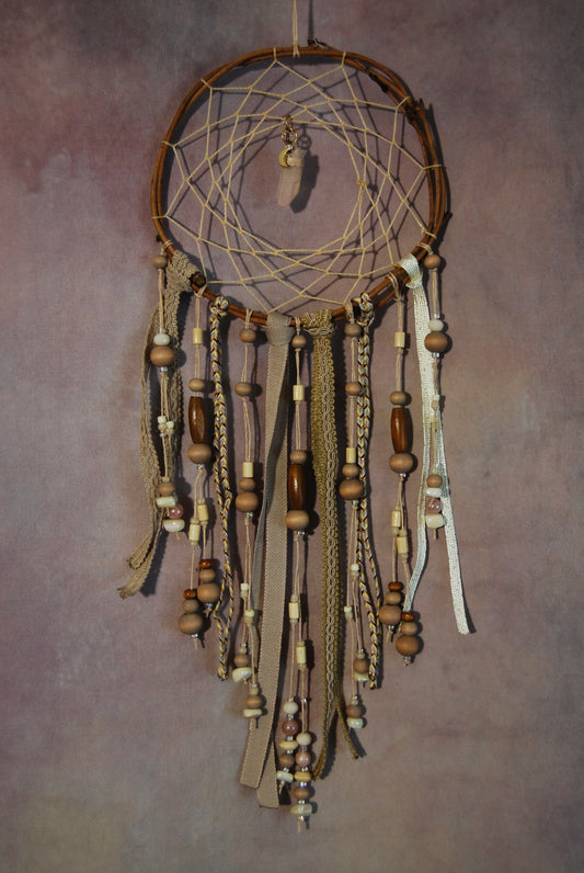 Medium Dream Catcher with Beads and Ribbons