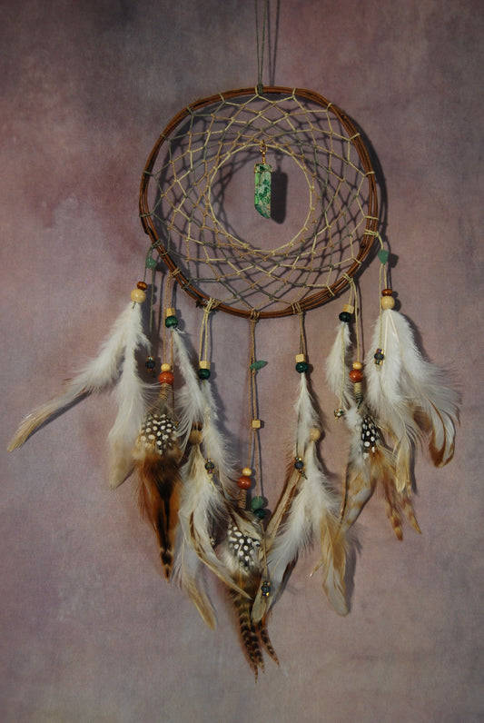 Medium Green Pendant Dream Catcher