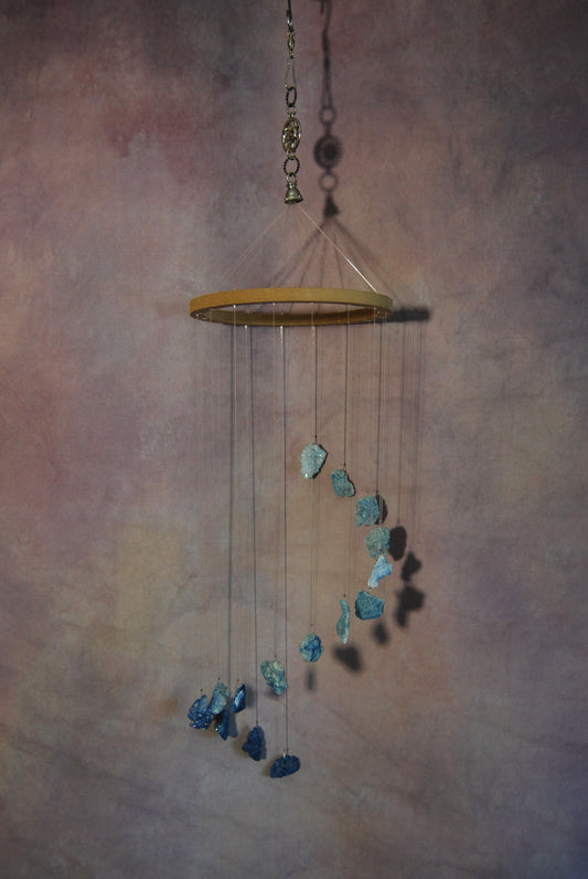 Large Blue Ombre Stones Mobile