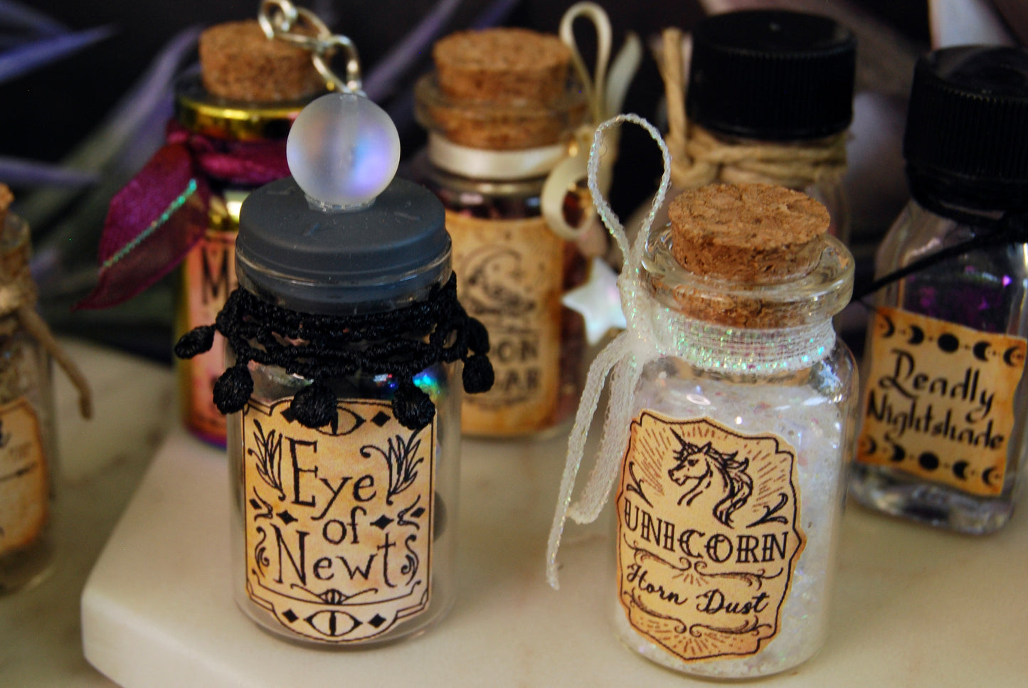 Tiny Apothecary Bottles - 2 Pack