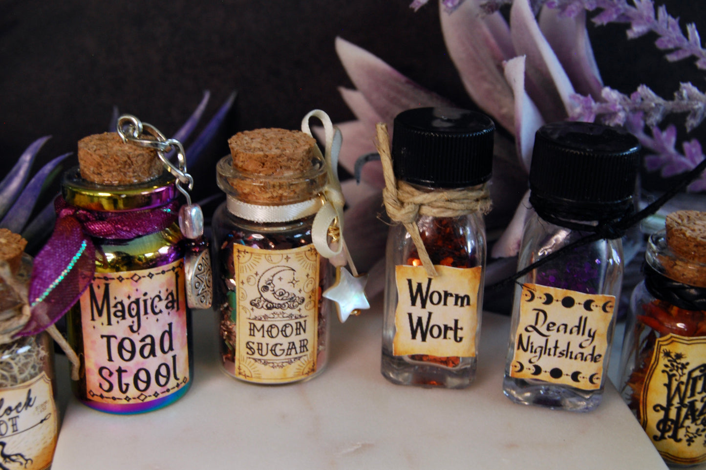 Tiny Apothecary Bottles - 2 Pack